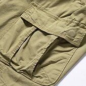 economico Classico-Per uomo Pantaloncini cargo Shorts Pantaloncini Estivi Coulisse Elastico in vita Multi-tasche Semplice Comodità Indossabile Lunghezza al ginocchio All&#039;aperto Sport Quotidiano Moda Casual Nero Cachi