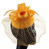 preiswerte Hochzeit Kopfschmuck-Kopfstück Sinamay Hochzeit Abendgesellschaft Elegant Hochzeit Mit Unifarbe Kopfschmuck Kopfbedeckung
