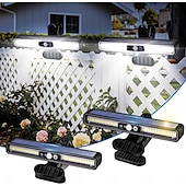 cheap Street Lights-LED Street Lights Clip On Solar Motion Lights Outdoor Waterproof Solar Fence Lights Outdoor with 3 Lighting Modes 36 LED Portable Security Light for Fence Gutter Backyard Garage Camping (2Pcs 1PC)