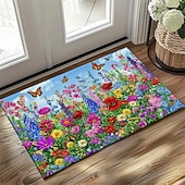 cheap Doormats-Floral Doormat Kitchen Mat Floor Mat Non-Slip Area Rug Oil Proof Rug Indoor Outdoor Mat Bedroom Decor Bathroom Mat Entrance Rug Spring Summer