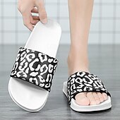 abordables Sandales décontractées-Sandales à enfiler pour homme à imprimé léopard : chaussures décontractées et élégantes pour l&#039;été et les sorties à la plage