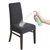 levne Potah na jídelní židli-žakárové vysoké elastické potahy na židle do jídelny, potahy na jídelní židle, snímatelné pratelné potahy na kuchyňské židle