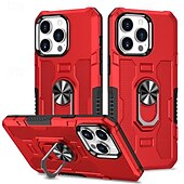 お買い得  iPhone用ケース-iPhone 16 Pro Maxプラス iPhone 15 Pro Maxプラス iPhone 14 13 12 11 Pro Maxプラス バックカバー リングホルダー 磁気 ショックプルーフ レトロ PC用の電話ケース