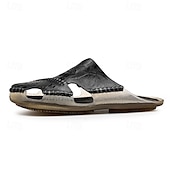 abordables Sandales décontractées-Sandales d&#039;extérieur en similicuir pour hommes avec semelle robuste et design respirant – chaussures confortables pour la randonnée et les vêtements décontractés