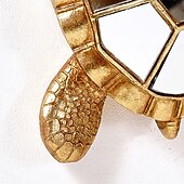 tanie rzeźby ścienne-lustrzana mozaika z żywicy, dekoracja ścienna w kształcie żółwia – kreatywna, inspirowana zwierzętami, wisząca dekoracja do domu, na imprezę lub do akwarium – wyjątkowy prezent dla miłośników żółwi