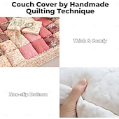 billige Hundesofatrekk-kjæledyr sofatrekk for sofa, sofatrekk for hunder vaskbart hunde sofatrekk beskytter blomsterhåndlaget møbeltrekk i ren bomull til stor hund