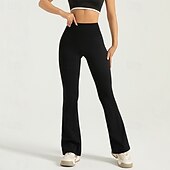 economico Leggings e collant da yoga-Per donna Pantaloni da yoga Leggings da yoga Controllo addominale Sollevamento glutei Vita Alta Yoga Allenamento in Palestra Pilates Collant Nero Blu Reale Grigio scuro Spandex Autunno Gli sport