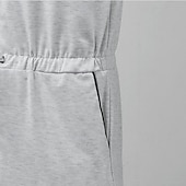 abordables Ensembles de t-shirts basiques pour hommes-Homme Body Débardeur à capuche et short Sans manches Fermeture éclair Été Uni Sexy Occasionnel Une pièce À capuche Vacances Vert Armée Noir Gris T-shirt haut de gamme pour homme