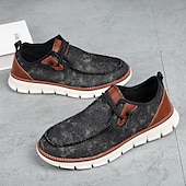 baratos Ténis para Homem-tênis masculino moderno slip-on, malha cinza com sola acolchoada, conforto leve para uso diário