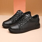 cheap Casual Sneakers-Men's Red Leather Sneakers with Sleek Design - Bold Casual Streetwear for Everyday Comfort