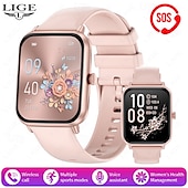 preiswerte Smartwatch-LIGE BW0903 Smartwatch Fitness Tracker Herzfrequenzmonitor Bluetooth Android iOS wasserdicht 1,96&quot;