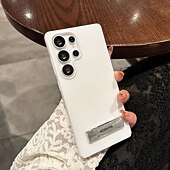 olcso Samsung-tokok-telefon Ügy Kompatibilitás Samsung Galaxy S25 S25 Plus S25 Ultra Fekete tok Állvánnyal Ütésálló Retro PC