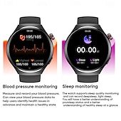 Χαμηλού Κόστους Smartwatch-696 MT26 Εξυπνο ρολόι 1.43 inch Έξυπνο ρολόι Bluetooth ΗΚΓ + PPG Βηματόμετρο Υπενθύμιση Κλήσης Συμβατό με Android iOS Γυναικεία Άντρες Κλήσεις Hands-Free Υπενθύμιση Μηνύματος IP 67 Θήκη ρολογιού 47mm