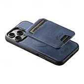 お買い得  iPhone用ケース-電話 ケース 用途 iPhone 16 Pro Max プラス iPhone 15 プロマックスプラス iPhone 14 13 12 Pro Max Plus バックカバー スタンド付き 取り外し可 磁石バックル レトロ風 TPU PUレザー