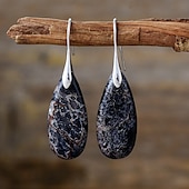 cheap Earrings-Women&#039;s Earrings Classic Drop Stylish Earrings Jewelry Silver / Black / Gold / Black / Silver For Wedding Party 1 Pair