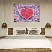 billiga Mandala Tapestry-Mandala Hängande Tapestry Vaggkonst Stort Tapestry Mural Dekor Fotograf Bakgrund Filt Gardin Hem Sovrum Vardagsrum Dekoration