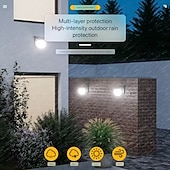 voordelige Wandverlichting buiten-1 st. zonne-buitenlamp wandlamp binnenplaats balkon decoratie buiten waterdichte patio lamp huis tuin lay-out hek omgevingslicht