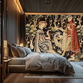 cheap Medieval Tapestry-Medieval Tapestry Middle Age Tapestry Vintage Large Tapestry Mural Decor Photograph Backdrop Blanket Curtain Home Bedroom Living Room Decoration