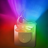 preiswerte Plug-in-Nachtlicht-Acrylförmiges LED-Nachtlicht, Dekoration für Wohnzimmer und Schlafzimmer, Licht mit Farbverlauf, Licht, Augenschutz ohne Flimmern, UK-US-EU-Netzstecker, 1 Stück