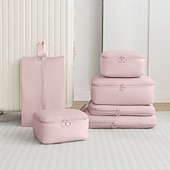 cheap Luggage &amp; Travel Storage-Compression Packing Cubes Set for Travel Luggage Storage and Organizer Space Savers, Digital, Toiletry, Makeup, Clothes, Shoes, Travel Bags