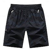 baratos Clássico-Homens Bermuda Cargo Shorts de acampamento Shorts camuflados Shorts de Trilha Cintura elástica Bolso Com Zíper Perna reta Côr Camuflagem Pavio Humido Vestível Comprimento do joelho Ao ar livre Casual
