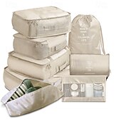 cheap Luggage &amp; Travel Storage-8-Piece Compression Packing Cubes Set for Travel, Luggage Organizer, Clothing and Accessories Sorting Storage Bags, Suitcase Organizing Set for Efficient Packing