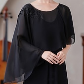 cheap Bridal Wraps-Women&#039;s Wrap Elegant Sleeveless Chiffon Wedding Wraps With Pure Color For Party Spring &amp; Summer