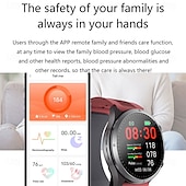 Χαμηλού Κόστους Smartwatch-S26 Έξυπνο Ρολόι 1.43 ίντσες Έξυπνο Ρολόι Bluetooth ECG+PPG Παρακολούθηση Θερμοκρασίας Πεδόμετρο Συμβατό με Android iOS Άνδρες Χωρίς Χέρια Κλήσεις Υπενθύμιση Μηνυμάτων 49mm Ρολόι