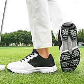 olcso Férfi golfcipők-Férfi Tornacipők Golfcipő Mikroszálas Vízálló Kényelmes Csúszásmentes Fűzős Fekete / fehér Sárga Kék