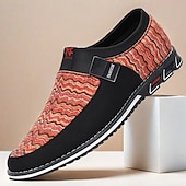 levne Neformální-pánské neformální slip-on boty, zářivý vlnitý vzor, lehké pohodlí, obuv městské módy