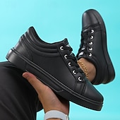 cheap Casual Sneakers-Men's Red Leather Sneakers with Sleek Design - Bold Casual Streetwear for Everyday Comfort