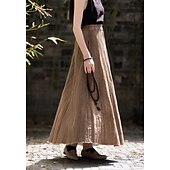 cheap Bottoms-Retro Vintage Medieval Skirt Women&#039;s Masquerade Casual Daily Adults&#039; Skirt