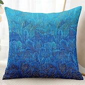 baratos estilo floral e plantas-Capa Decorativa de Almofadas com Penas Bonitas 1PC Capa de Cushion Quadrada Suave para Sofá Capa de Travesseiro para Quarto Sala de Estar