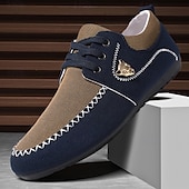 cheap Men&#039;s Sneakers-Men&#039;s Navy Blue Nylon Casual Shoes with Textured Fabric and Lace Detailing - Ideal for Everyday Comfort