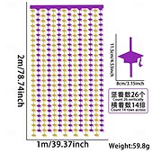 お買い得  卒業装飾-卒業パーティーのカーテン装飾、カラーブロックの卒業式用キャップとタッセルカーテン、卒業式の背景のセットアップ、パーティーの装飾用のレインタッセルドアカーテン