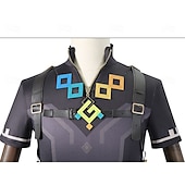levne Anime kostýmy-Genshin Impact Kinich Anime Cosplay kostým Boty Cosplay Paruky Cosplay obleky Cosplay Paruky Cosplay boty Karneval Plesová maškaráda Výkon Párty Vrchní deska Kalhoty Korzet Pro Pánské Dospělé