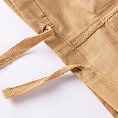 cheap Classic-Men&#039;s Capri Cargo Shorts Cargo Shorts Capri Pants Shorts Summer Shorts Zipper Multiple Pockets Flap Pocket Plain Comfort Breathable Knee Length Outdoor Vacation Sporty Casual Red Khaki