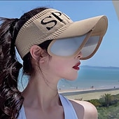 cheap Heating &amp; Cooling-Summer Womens Sun Visor Hat, Breathable Fly-Knit Stretchable Wide Brim Sun Hat, UV Protection for Travel &amp; Outdoor