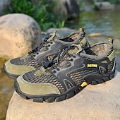 baratos Ténis para Homem-calçados masculinos para caminhadas ao ar livre, malha respirável com sola durável, calçados confortáveis para trilhas