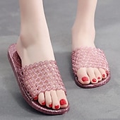 billige Hjem Tøfler-Krystall Slippers Kvinner Hjem Ikke Glatt Luktfri Tyk Kvalitet Holdbar Dusj Slippers Rett Drag Kvinner