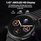 preiswerte Smartwatch-696 LA99 Smartwatch 1.43 Zoll Smartwatch Fitnessuhr Bluetooth EKG + PPG Schrittzähler Anruferinnerung Kompatibel mit Android iOS Damen Herren Freisprechanrufe Nachrichtenerinnerung IP 67 46mm