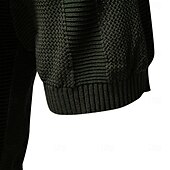 preiswerte Herren Elite Polo-Herren Polo Strick-Polopullover Formell Arbeit Möwenhalsband Kurzarm Einfarbig Stripe-Trim Streifen Sommer Frühling Marineblau Khaki Armeegrün Polo