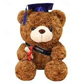 economico Laurea-regali di laurea orsacchiotto peluche peluche con diploma di dottorato velluto lingotti d'oro nappa diploma per uomo donna ragazza ragazzo festa di congratulazioni
