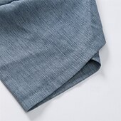 economico Classico-Per uomo Shorts Shorts di Lino Pantaloncini Estivi Shorts da Spiaggia Tasca Coulisse Elastico in vita Semplice Comodità Traspirante Lunghezza al polpaccio Vacanza Ferie Spiaggia Hawaiano Boho Nero