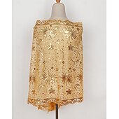 levne Šály a šátky-Retro Řvoucí 20s 20. léta 20. století šátek Wrap Přehozy přes ramena Velký Gatsby Flitry Maškarní kostým Dámské Karneval Svatební Večerní oslava Plesová maškaráda Dospělé Šátek