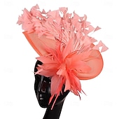 Недорогие Фасцинаторы-Головной убор тканевая федора шляпа для скачек винтажная милая с цветочным головным украшением