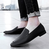 levne Pánské nazouváky a mokasíny-pánské plesové boty - bílé nazouvací mokasíny z umělé kůže s elegantním designem pro svatby a formální události