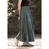 cheap Bottoms-Retro Vintage Medieval Skirt Women&#039;s Masquerade Casual Daily Adults&#039; Skirt
