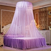 baratos Dossel e Cortinas de Cama-Canopy de cama para crianças com luzes canopy de duas camadas para cama tenda de berço de bebê para o quarto rede mosquiteiro para meninas e meninos