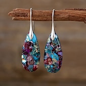 cheap Earrings-Women&#039;s Earrings Classic Drop Stylish Earrings Jewelry Silver / Black / Gold / Black / Silver For Wedding Party 1 Pair
